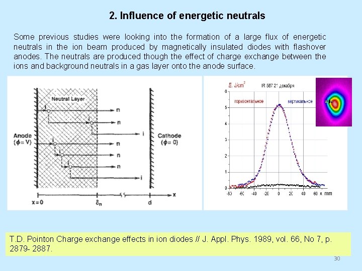 2. Influence of energetic neutrals Some previous studies were looking into the formation of