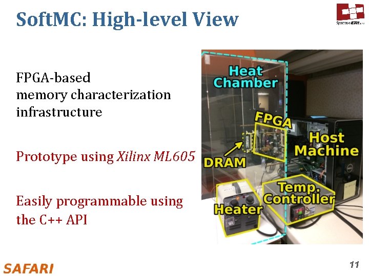 Soft. MC: High-level View FPGA-based memory characterization infrastructure Prototype using Xilinx ML 605 Easily