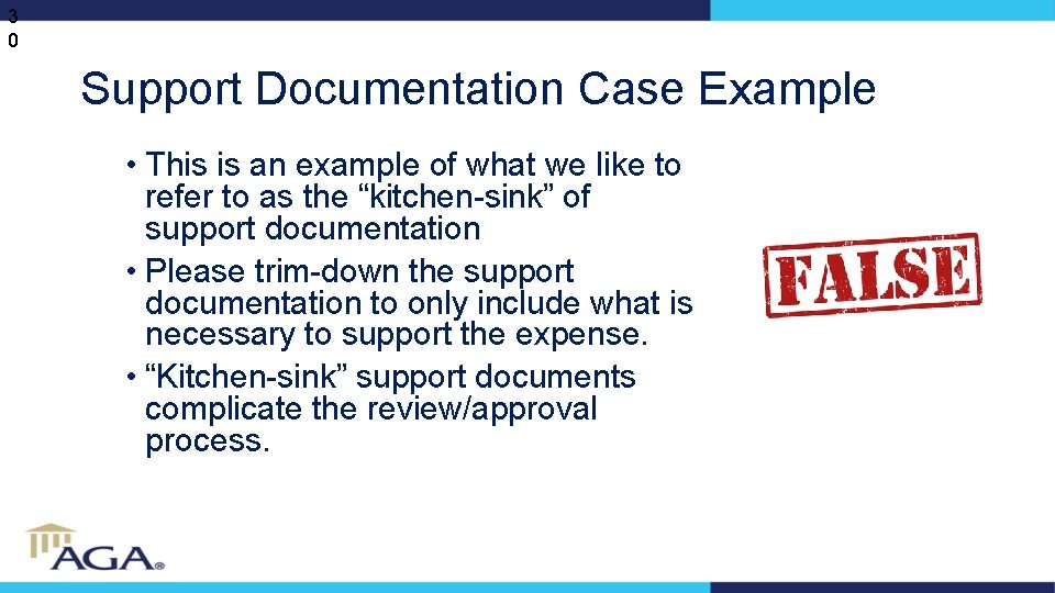 3 0 Support Documentation Case Example • This is an example of what we