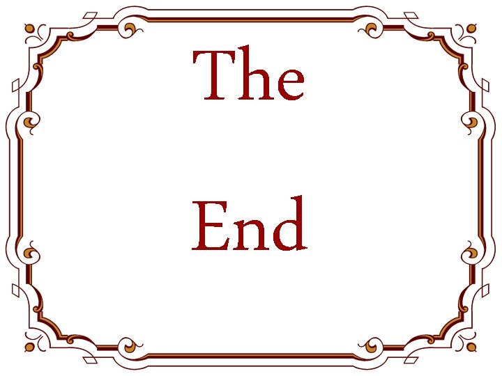 The End 