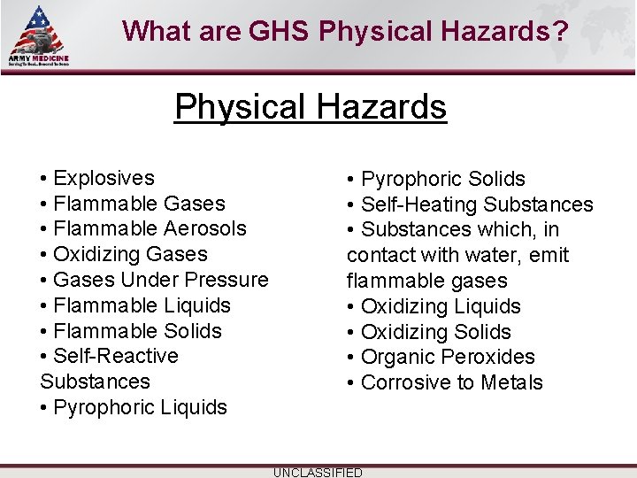Select SLIDE MASTER to Insert Briefing Title Here What are GHS Physical Hazards? Physical