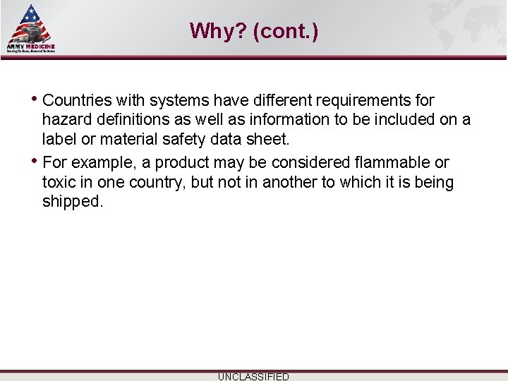 Select SLIDE MASTER to Insert Briefing Title Here Why? (cont. ) • Countries with Select SLIDE MASTER to Insert Briefing Title Here Why? (cont. ) • Countries with