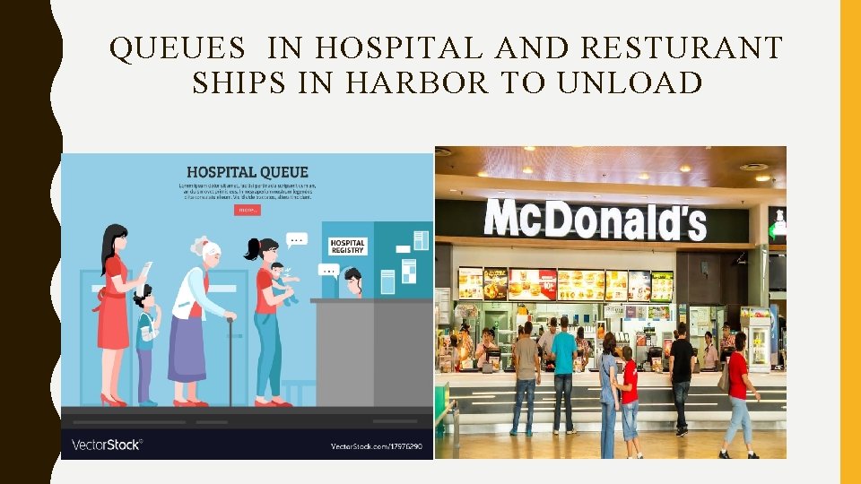 QUEUES IN HOSPITAL AND RESTURANT SHIPS IN HARBOR TO UNLOAD QUEUES IN HOSPITAL AND RESTURANT SHIPS IN HARBOR TO UNLOAD