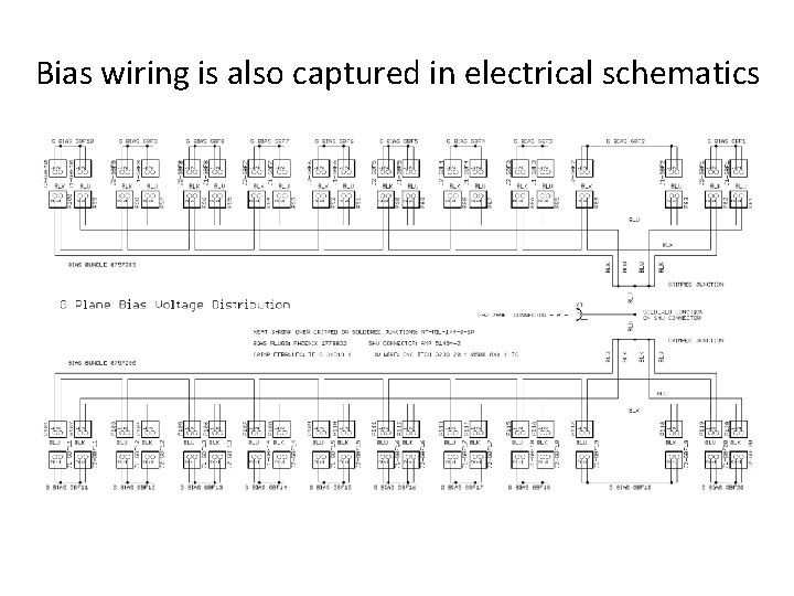 Bias wiring is also captured in electrical schematics 