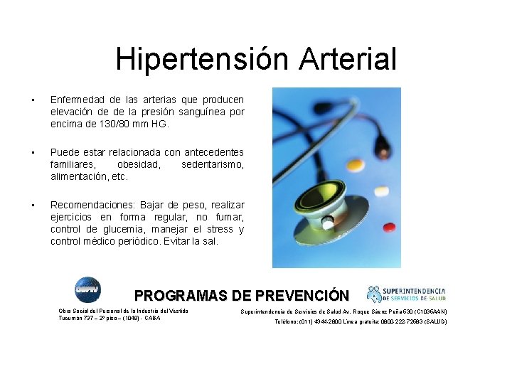 Hipertensión Arterial • Enfermedad de las arterias que producen elevación de de la presión