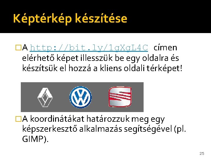 Képtérkép készítése �A http: //bit. ly/1 g. Xg. L 4 C címen elérhető képet