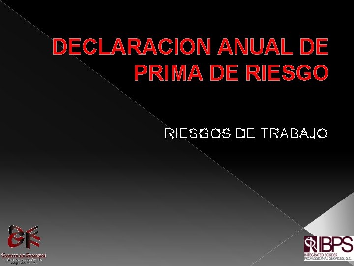 DECLARACION ANUAL DE PRIMA DE RIESGOS DE TRABAJO 