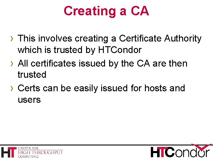 Creating a CA › This involves creating a Certificate Authority › › which is