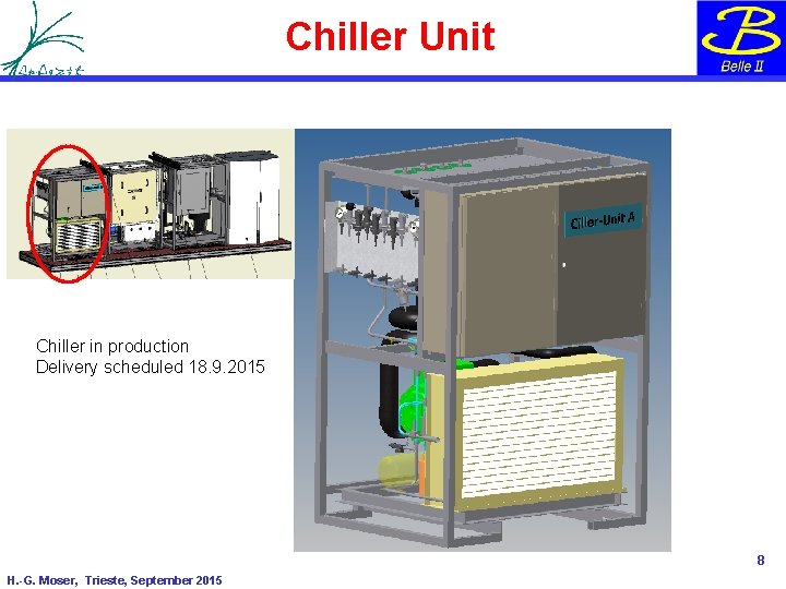 Chiller Unit Chiller in production Delivery scheduled 18. 9. 2015 8 H. -G. Moser, Chiller Unit Chiller in production Delivery scheduled 18. 9. 2015 8 H. -G. Moser,
