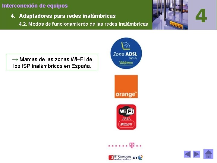 Interconexión de equipos 4. Adaptadores para redes inalámbricas 4. 2. Modos de funcionamiento de