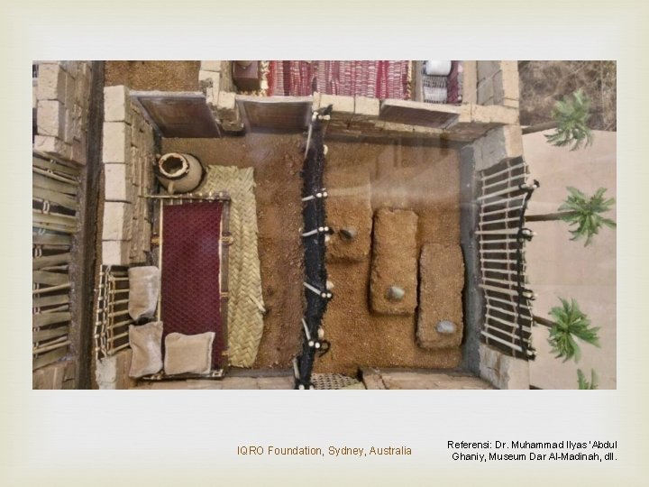 IQRO Foundation, Sydney, Australia Referensi: Dr. Muhammad Ilyas ‘Abdul Ghaniy, Museum Dar Al-Madinah, dll.