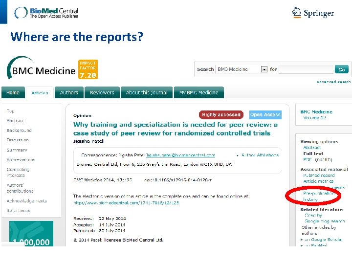 Where are the reports? Where are the reports?