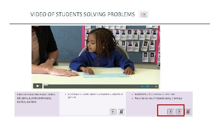 VIDEO OF STUDENTS SOLVING PROBLEMS View a video 