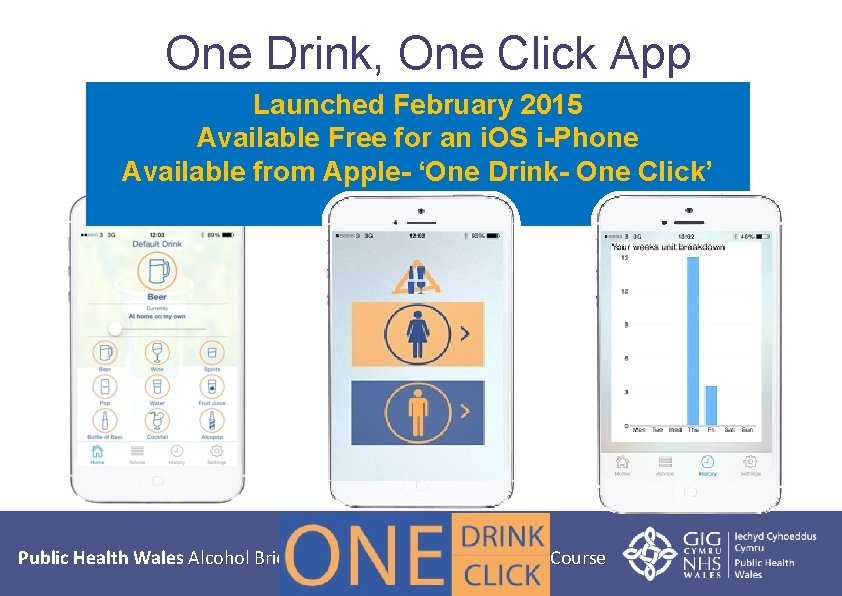 One Drink, One Click App Launched February 2015 Available Free for an i. OS