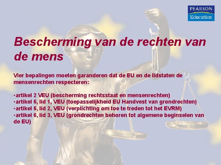 Bescherming van de rechten van de mens Vier bepalingen moeten garanderen dat de EU Bescherming van de rechten van de mens Vier bepalingen moeten garanderen dat de EU