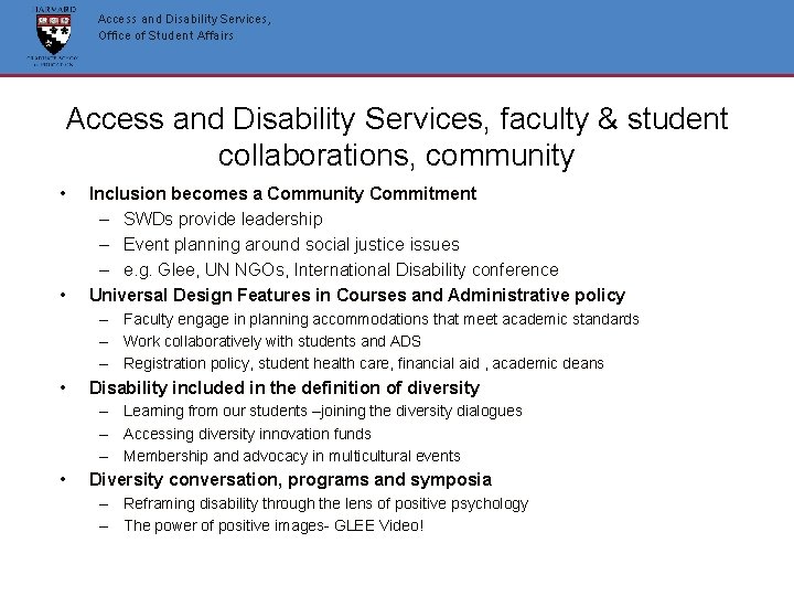 Access and Disability Services, Office of Student Affairs Access and Disability Services, faculty & Access and Disability Services, Office of Student Affairs Access and Disability Services, faculty &