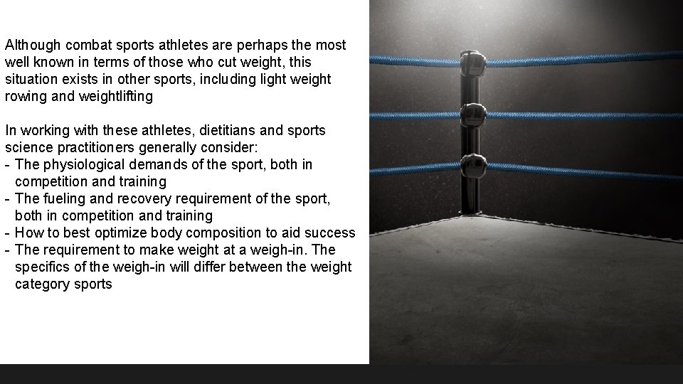 Although combat sports athletes are perhaps the most well known in terms of those Although combat sports athletes are perhaps the most well known in terms of those