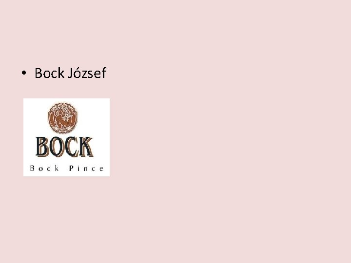  • Bock József 