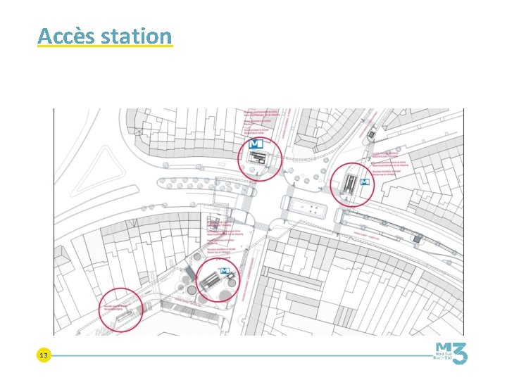 Accès station 13 Accès station 13