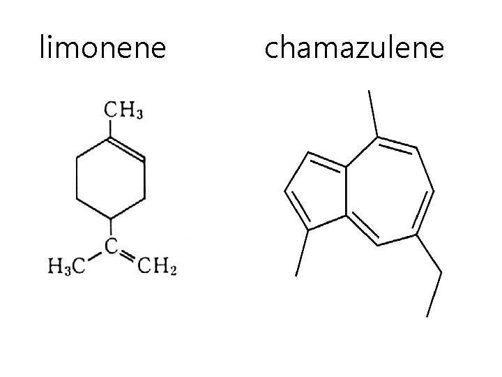 limonene chamazulene limonene chamazulene