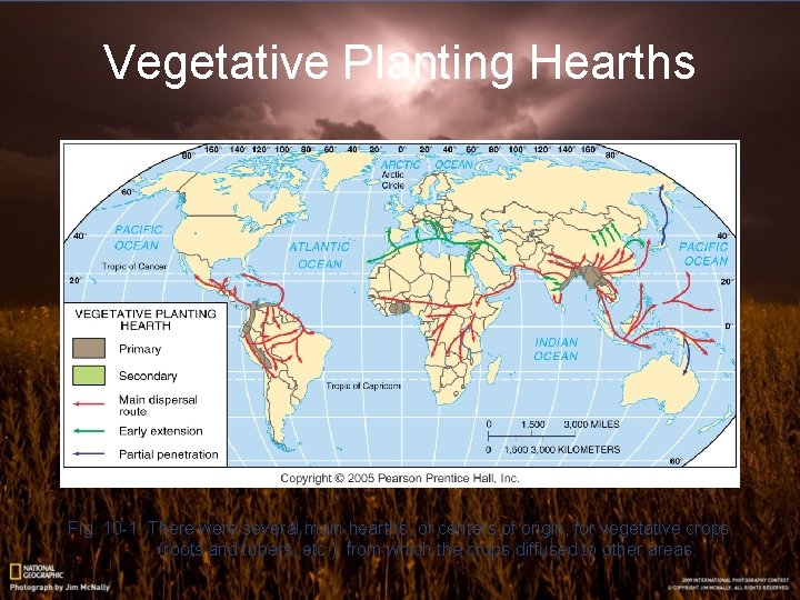 Vegetative Planting Hearths Fig. 10 -1: There were several main hearths, or centers of