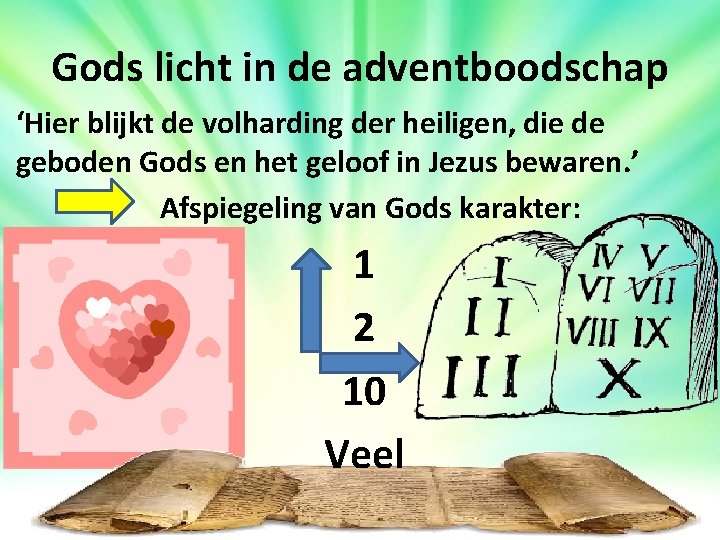 Gods licht in de adventboodschap ‘Hier blijkt de volharding der heiligen, die de geboden Gods licht in de adventboodschap ‘Hier blijkt de volharding der heiligen, die de geboden