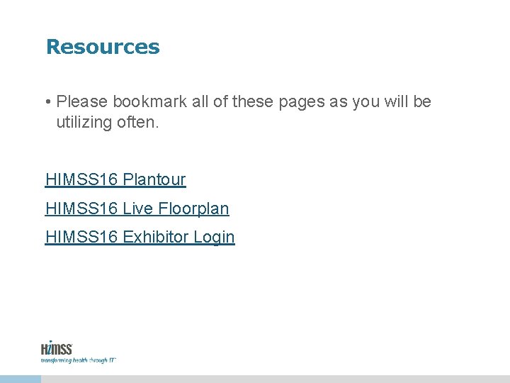 Resources • Please bookmark all of these pages as you will be utilizing often. Resources • Please bookmark all of these pages as you will be utilizing often.