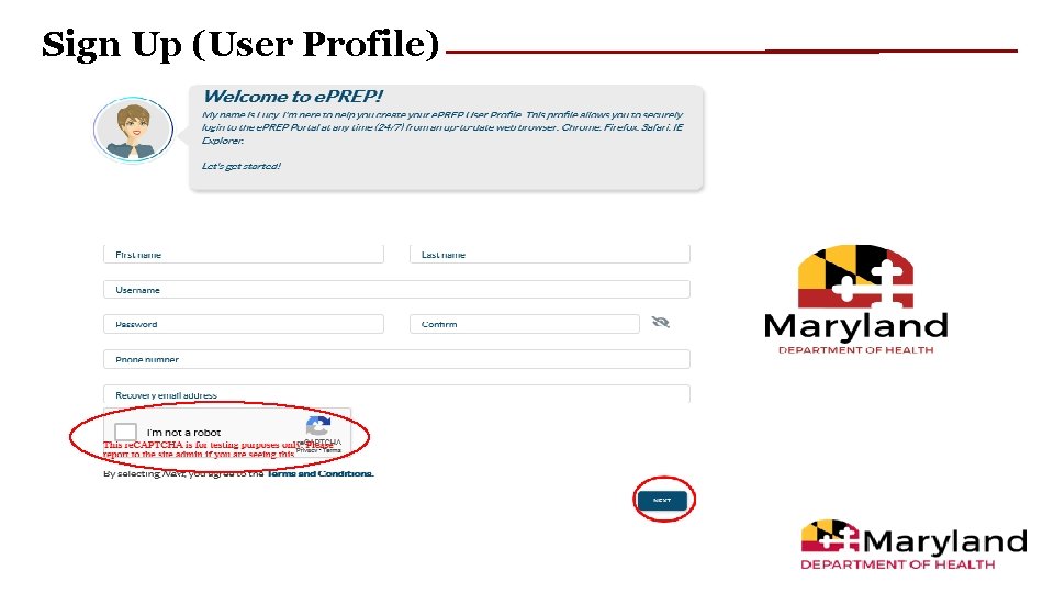 Sign Up (User Profile) Sign Up (User Profile)