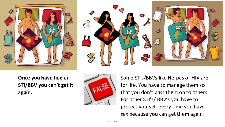 Once you have had an STI/BBV you can’t get it again. Some STIs/BBVs like Once you have had an STI/BBV you can’t get it again. Some STIs/BBVs like