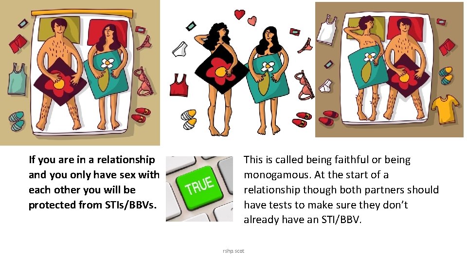 If you are in a relationship and you only have sex with each other If you are in a relationship and you only have sex with each other
