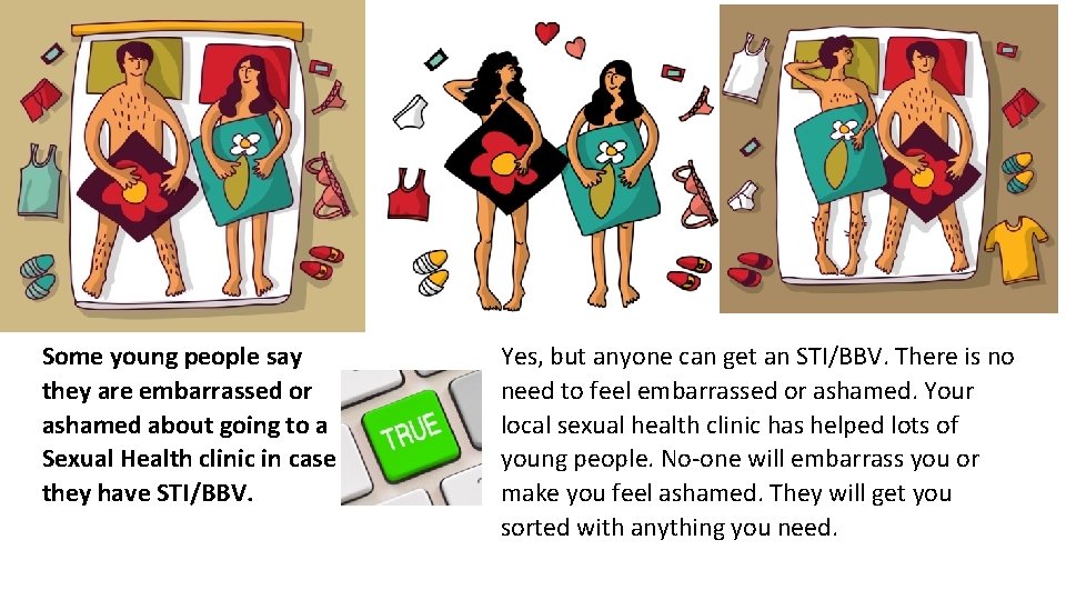Some young people say they are embarrassed or ashamed about going to a Sexual Some young people say they are embarrassed or ashamed about going to a Sexual