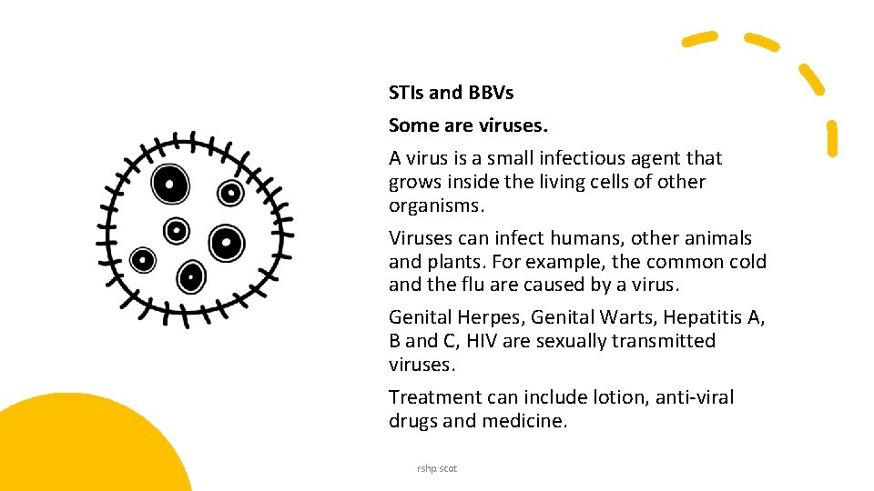 STIs and BBVs Some are viruses. A virus is a small infectious agent that STIs and BBVs Some are viruses. A virus is a small infectious agent that