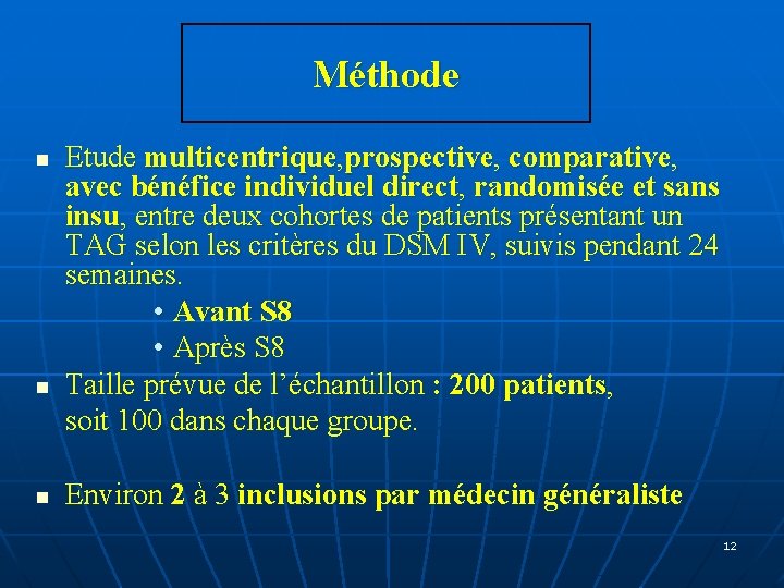 Méthode Etude multicentrique, prospective, comparative, avec bénéfice individuel direct, randomisée et sans insu, entre Méthode Etude multicentrique, prospective, comparative, avec bénéfice individuel direct, randomisée et sans insu, entre