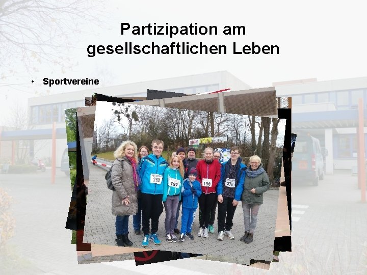 Partizipation am gesellschaftlichen Leben • Sportvereine 