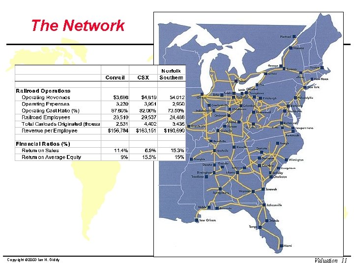 The Network Copyright © 2003 Ian H. Giddy Valuation 11 The Network Copyright © 2003 Ian H. Giddy Valuation 11
