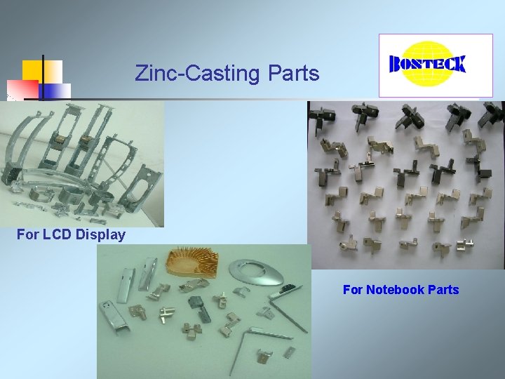  Zinc-Casting Parts For LCD Display For Notebook Parts 