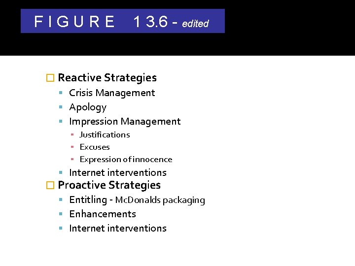 FIGURE 1 3. 6 - edited Damage Control � Reactive Strategies Crisis Management Apology