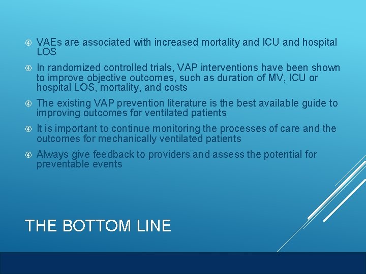  VAEs are associated with increased mortality and ICU and hospital LOS In randomized