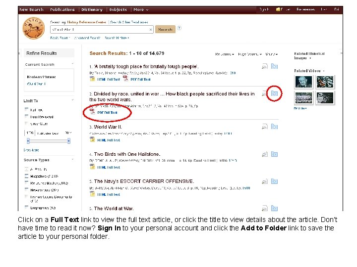 Tutorial History Reference Center support ebsco com Welcome