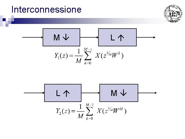 Interconnessione M L L M 
