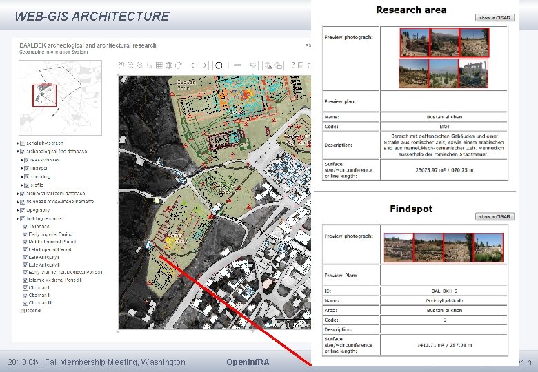 WEB-GIS ARCHITECTURE browser with 2 D- and 3 D-Client Internet providing 2 D /