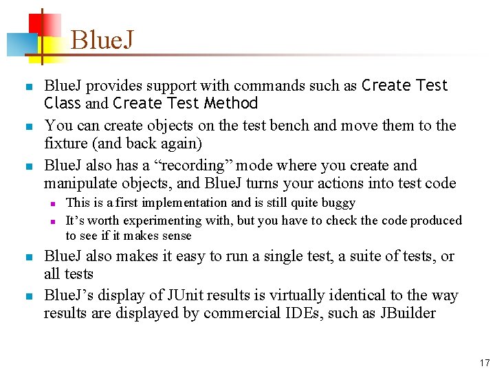 Blue. J n n n Blue. J provides support with commands such as Create
