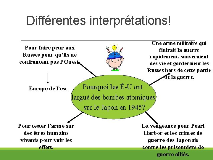 Différentes interprétations! Pour faire peur aux Russes pour qu’ils ne confrontent pas l’Ouest. Europe
