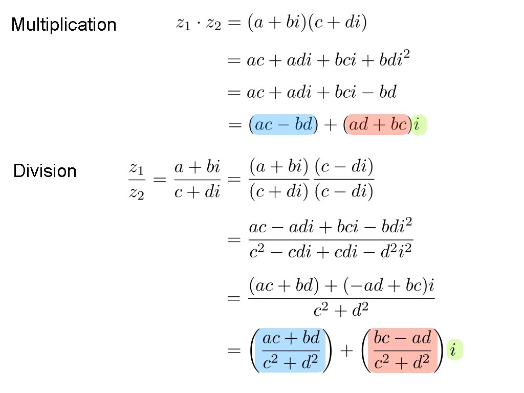 Multiplication Division 