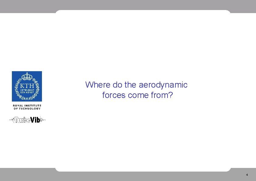 Where do the aerodynamic forces come from? 4 