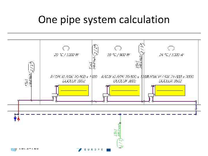 One pipe system calculation 