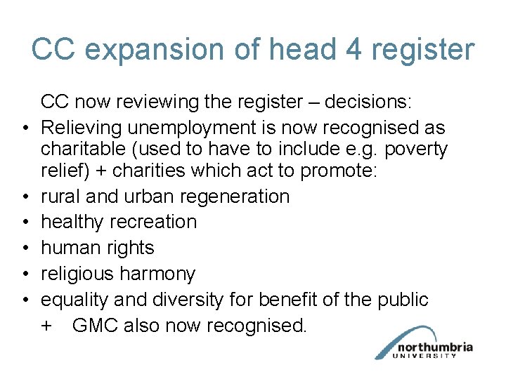 CC expansion of head 4 register • • • CC now reviewing the register