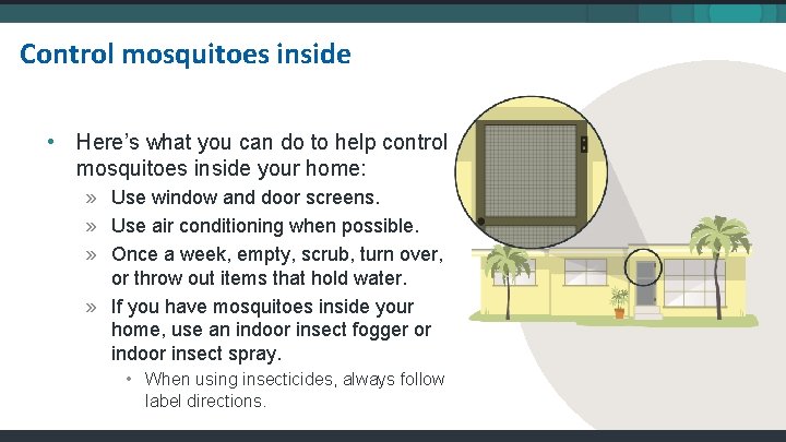 Control mosquitoes inside • Here’s what you can do to help control mosquitoes inside