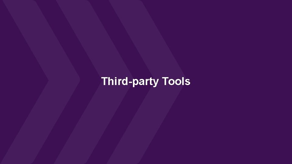 Third-party Tools 