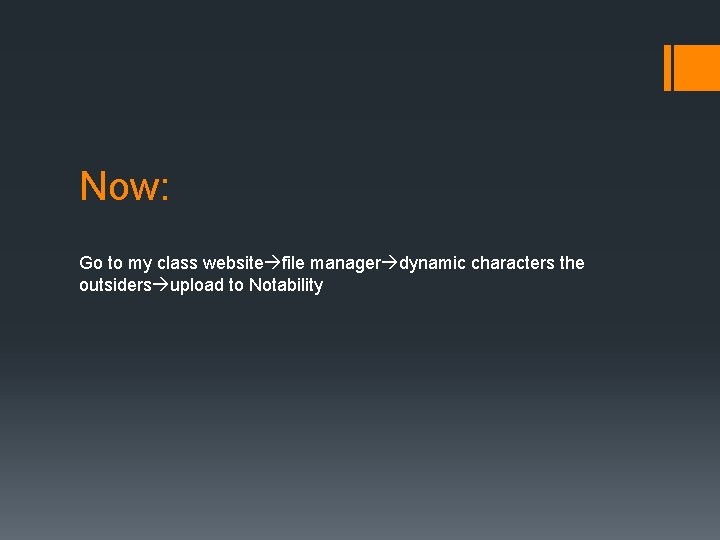 Now: Go to my class website file manager dynamic characters the outsiders upload to